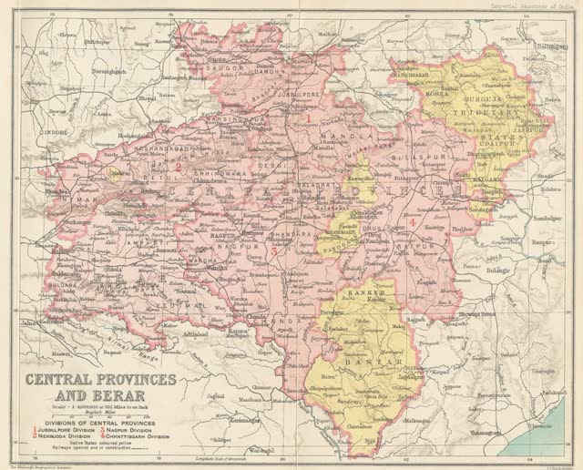 11 Chattisgarh states Join C.P. and Berar